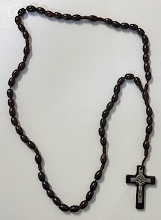 SAINT BENEDICT ROSARY With Wood Beads
