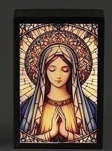 OUR LADY OF GRACE Stained Glass Plaque #47766