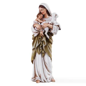 MADONNA AND CHILD WITH LAMB STATUE 6" #60693