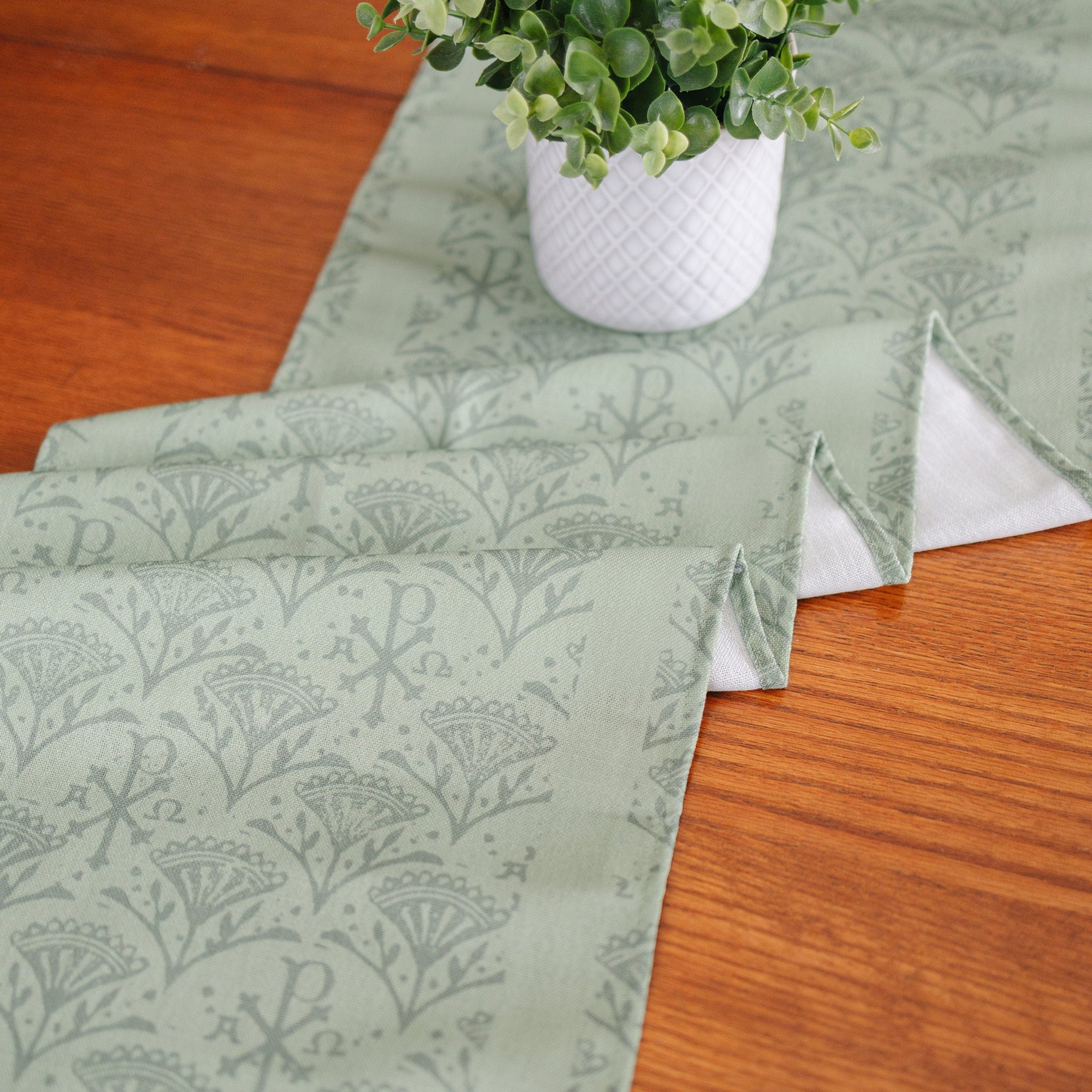 CATHOLIC LITURGICAL TABLE RUNNER - Set of Three - Image 2