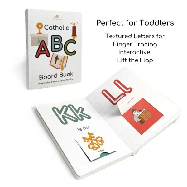 CATHOLIC ABC Interactive Flaps and Letter Tracking Board Book | Stella ...