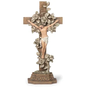 CRUCIFIX Standing Rose #60863