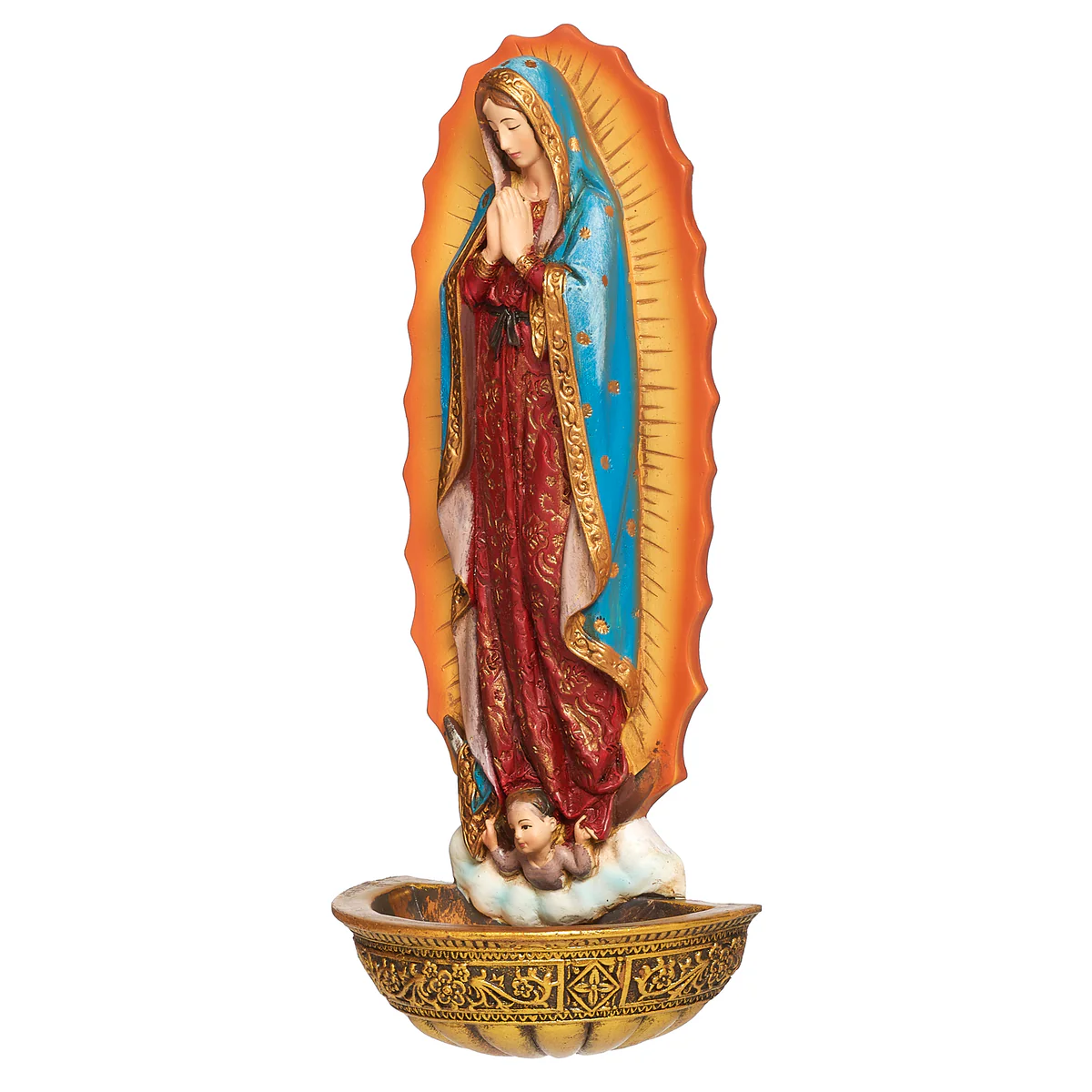 OUR LADY OF GUADALUPE HOLY WATER FONT # 62821 - Image 2