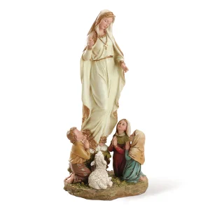 OUR LADY OF FATIMA With The Shepherd Children Statue - 12" #40722