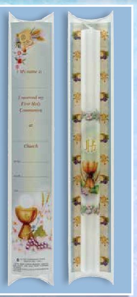 FIRST COMMUNION CANDLE #47013