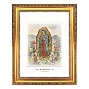OUR LADY OF GUADALUPE Engraved Framed Art #131E-218EN