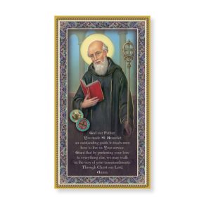 SAINT BENEDICT PLAQUE WITH PRAYER #E59-645