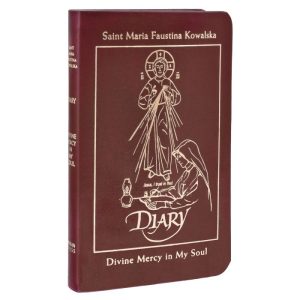 DIARY OF SAINT MARIA FAUSTINA KOWALSKA Divine Mercy in My Soul Burgundy Leather #DDBURG