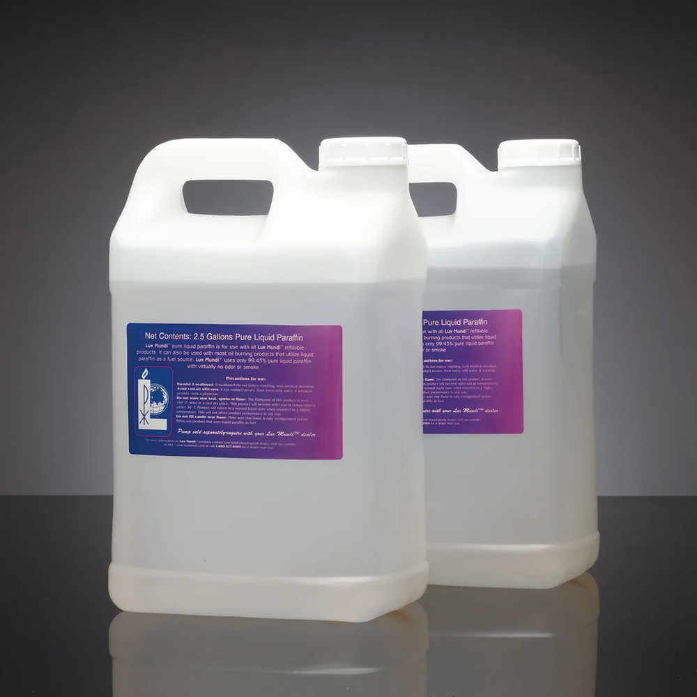 CANDLE OIL Pure Liquid Paraffin 2-1/2 Gallon (Case of 2)