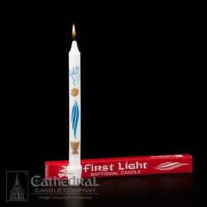 FIRST LIGHT BAPTISMAL CANDLE #84108001