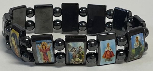 SAINTS BRACELET - HEMATITE - Image 3