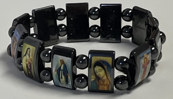 SAINTS BRACELET - HEMATITE