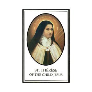 SAINT THERESE OF THE CHILD JESUS NOVENA ROSE PRAYER CARD