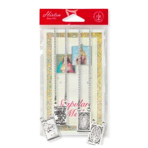 SCAPULAR WITH MIRACULOUS MEDAL and CARD