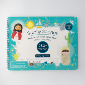 SAINTLY SCENES Reuseable Sticker Scene Book! BOOK #1
