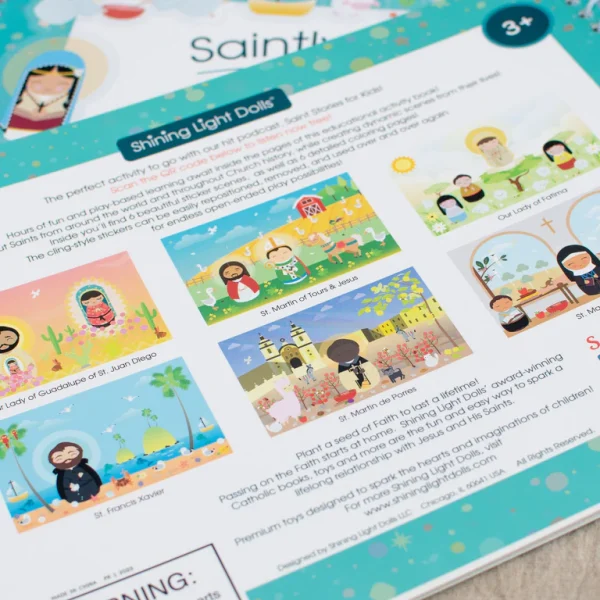 SAINTLY SCENES Reuseable Sticker Scene Book! BOOK #1 - Image 5