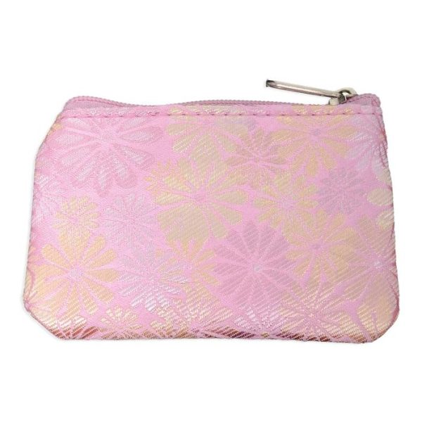 ROSARY POUCH - Pink Tapestry Fabric  #1993PK