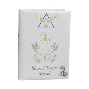 WHITE BLESSED TRINITY MISSAL AND PRAYER BOOK  #2638