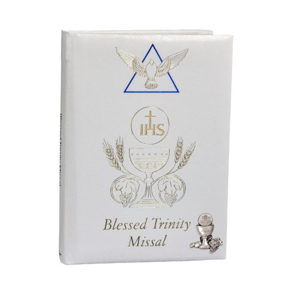 WHITE BLESSED TRINITY MISSAL AND PRAYER BOOK  #2638