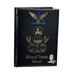 BLACK BLESSED TRINITY MISSAL AND PRAYER BOOK  #2614