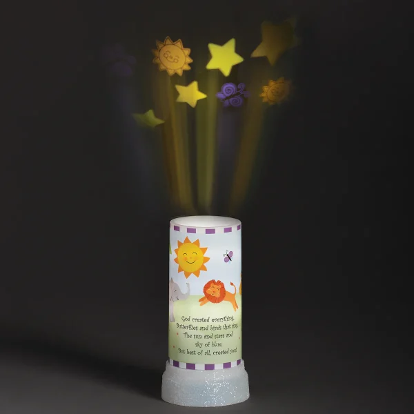GOD CREATED EVERYTHING CANDLE PROJECTOR LIGHTS #18654