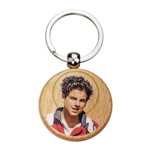 SAINT CARLO ACUTIS WOODEN KEYCHAIN #1496-972