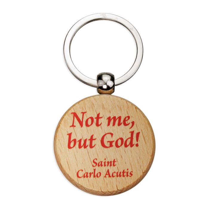 SAINT CARLO ACUTIS WOODEN KEYCHAIN #1496-972 - Image 2