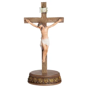 CRUCIFIX WITH ORNATE STAND #62629