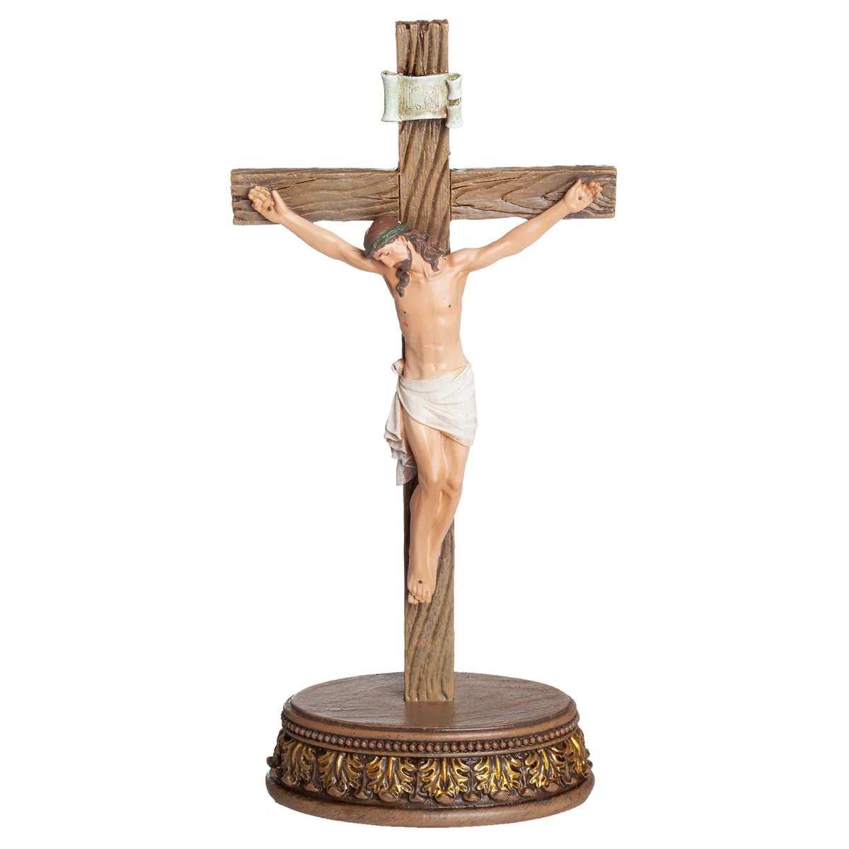 CRUCIFIX WITH ORNATE STAND #62629