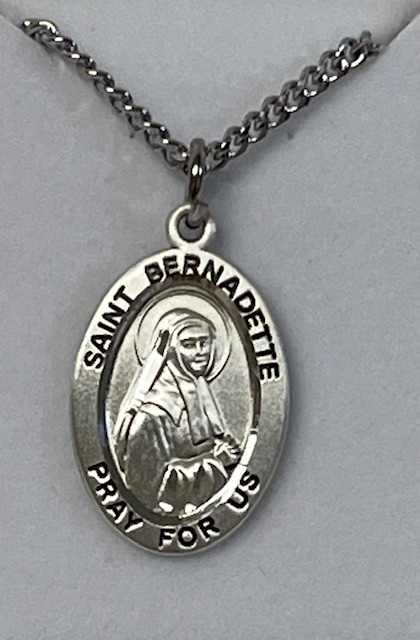 SAINT BERNADETTA STERLING SILVER MEDAL #S941118