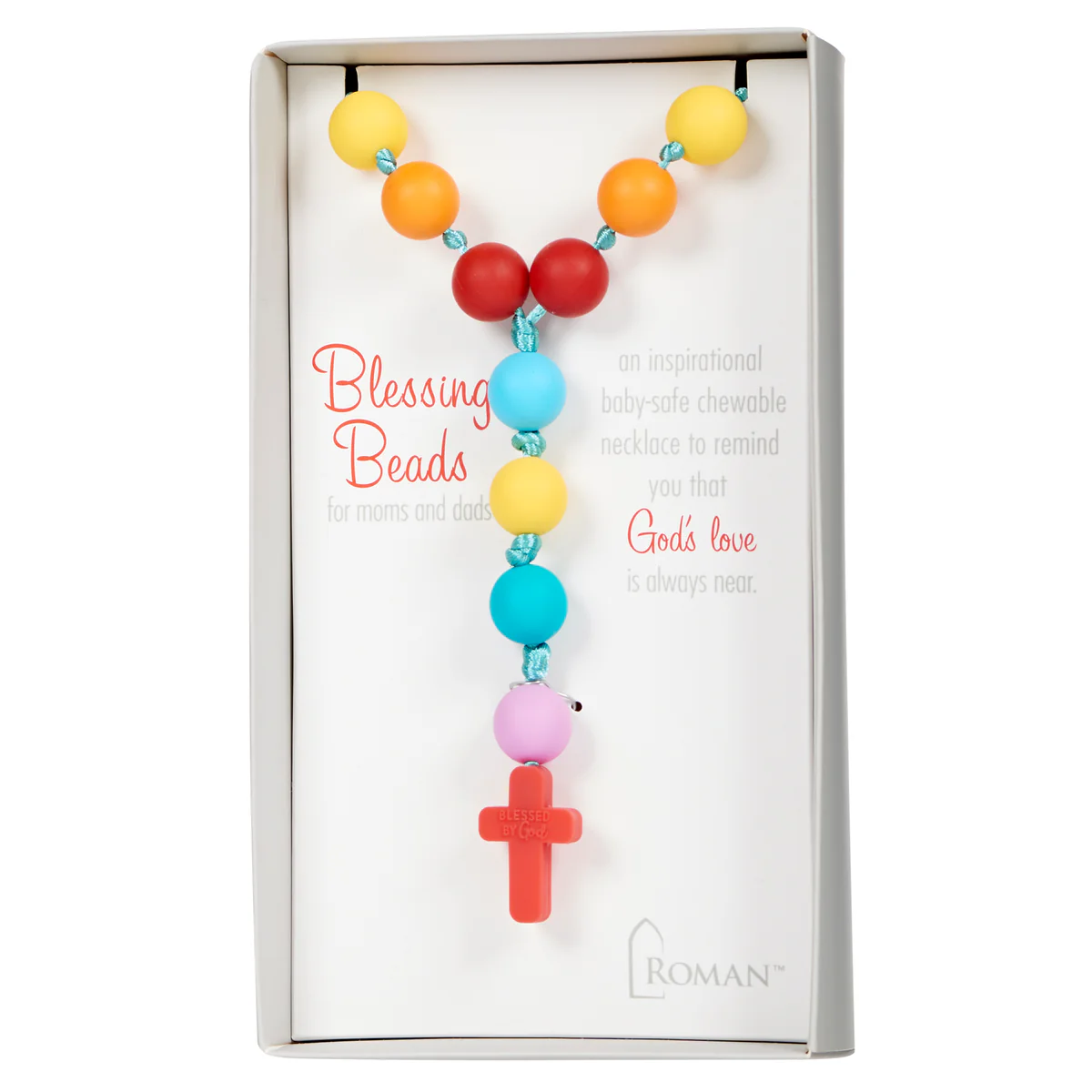 BLESSING BEADS BY GOD ROSARY NECKLACE TEETHER #21989 - Image 4