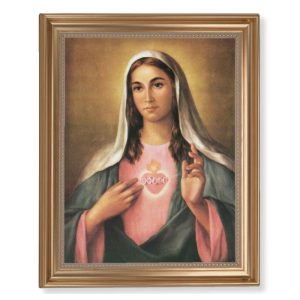IMMACULATE HEART OF MARY FRAMED PRINT #129-5002