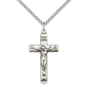 STERLING SILVER CRUCIFIX #2185SS/18S