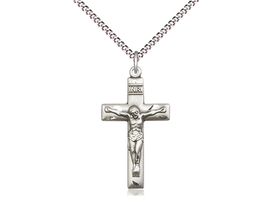 STERLING SILVER CRUCIFIX #2185SS/18S