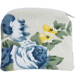 ROSARY POUCH - BLUE FLORAL #RP17