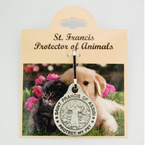 ST FRANCIS PROTECT MY PET MEDAL - LARGE #D804
