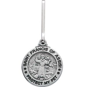 ST FRANCIS PROTECT MY PET MEDAL - Small #D627