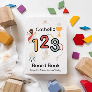 CATHOLIC 123 Interactive Flaps and Number Tracking Board Book