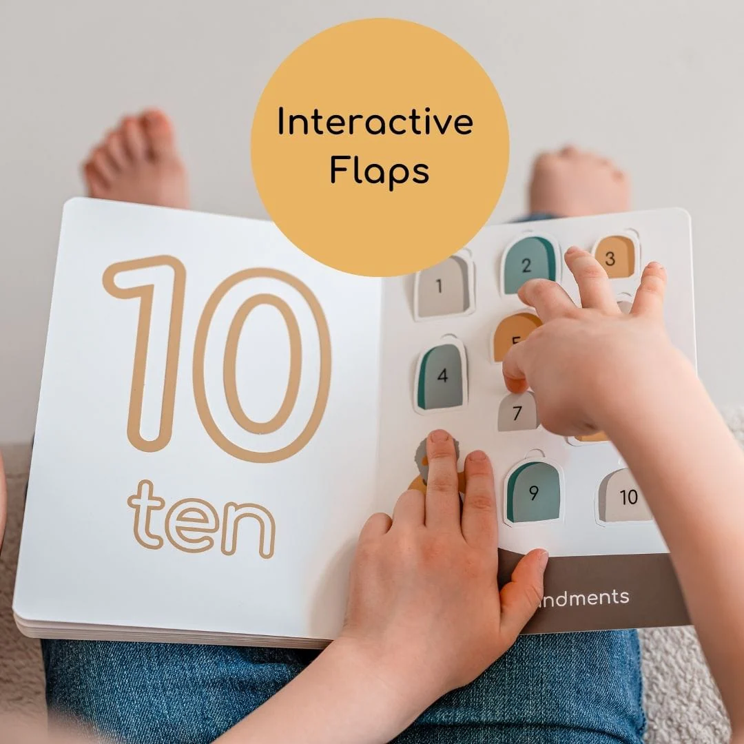 CATHOLIC 123 Interactive Flaps and Number Tracking Board Book - Image 4