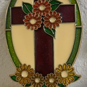 CROSS WITH FLOWERS NIGHT LIGHT