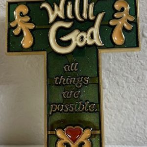 WITH GOD ALL THINGS ARE POSSIBLE CROSS NIGHT LIGHT