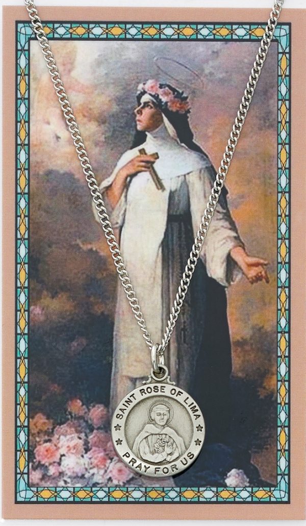 SAINT ROSE OF LIMA PRAYER CARD SET #PSD600RS
