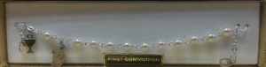 PEARL FIRST COMMUNION BRACELET Silver No. 48-3010-FC