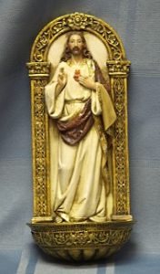 SACRED HEART HOLY WATER FONT 62827