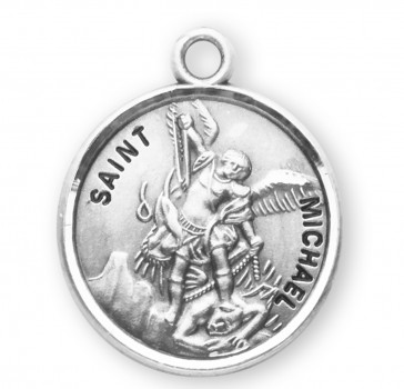 SAINT MICHAEL STERLING SILVER MEDAL #S962220